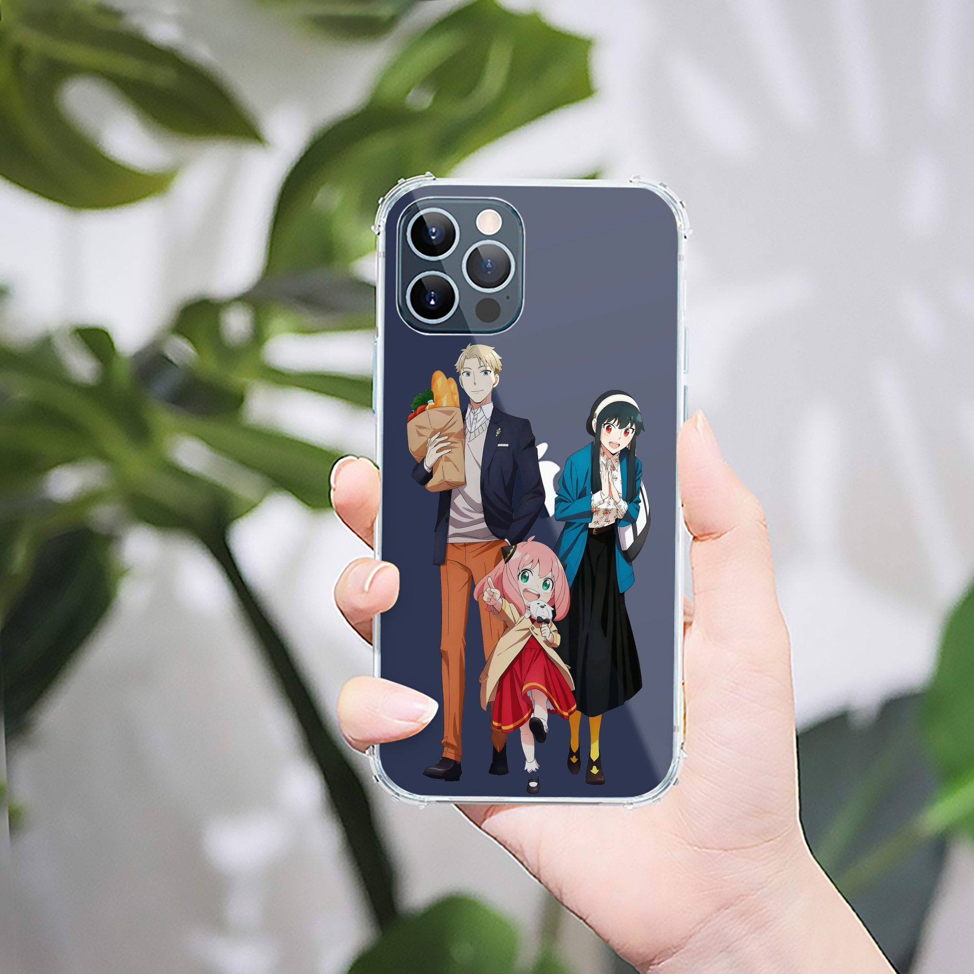 （画像用） SPY×FAMILY间谍家家酒 【iPhone 12シリーズ対応】透明スマホケース（クリアソフトケース）